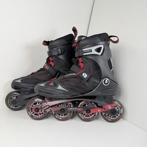 K2 F.I.T. 80 M Inline Skates Men's US 7 EU 39.5 80mm ABEC 5 Black Red